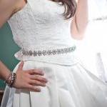 Collette - Glamorous Crystal Jeweled Bridal Belt /..