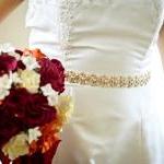 Collette - Glamourous Gold Crystal Jeweled Bridal..