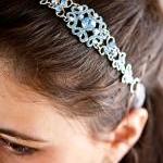 Sophia - Vintage Style Rhinestone Ribbon Headband..