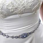 Sophia - Vintage Style Rhinestone Bridal Belt -..