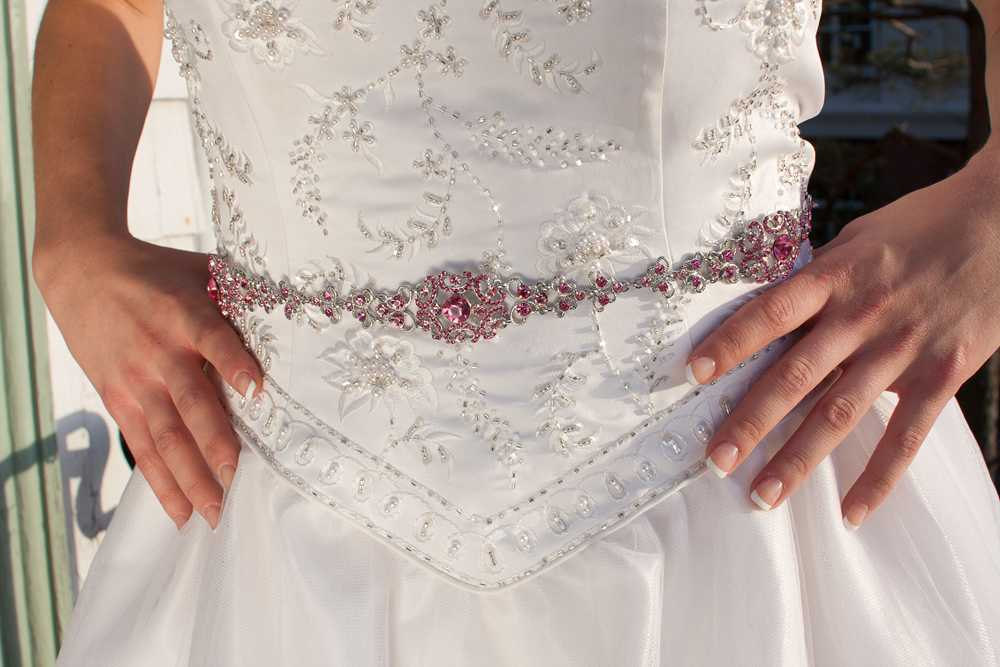 Sophia - Vintage Style Rhinestone Bridal Belt In Rose Pink